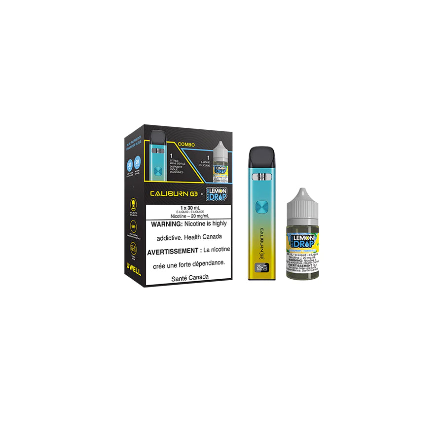 UWELL CALIBURN G3 POD KIT AND SALT E-LIQUID BUNDLE Squamish Vapor UWELL CALIBURN G3 POD KIT AND SALT E-LIQUID BUNDLE Squamish Vapor