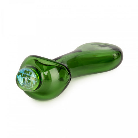 Spoon Hand Pipe W/Dichroic Image Marble
