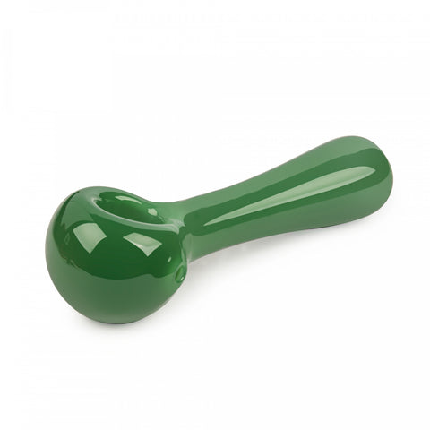 Red Eye Glass 4.5" Spoon Hand Pipe (Cloudy)