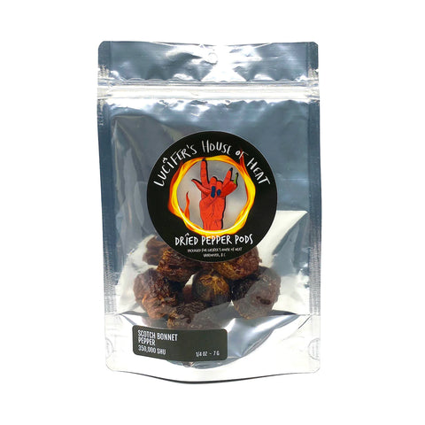 Scotch Bonnet Dried Pepper Pods (350,000 SHU)