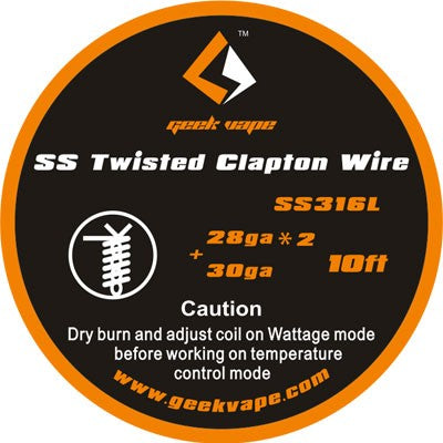 GeekVape SS Twisted Clapton Wire