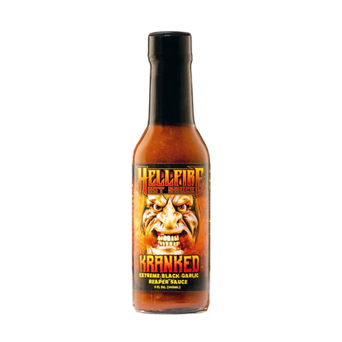 Hellfire Kranked Extreme Black Garlic Reaper Sauce